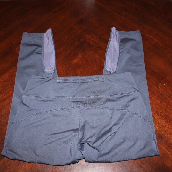 Nike Power Racer Crop Leggings - Women's Size S - Dark Gray - Athleisure Style - Picture 2 of 3